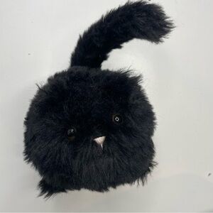 RETIRED Jellycat Caboodle Black Cat Kitten  Stuffed Plush Lovey Bean Bag 5”